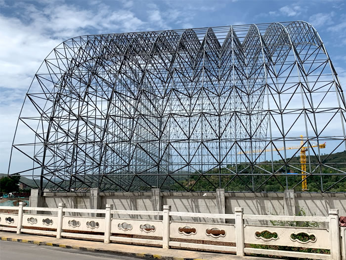 灵宝山寨矿储煤棚网架